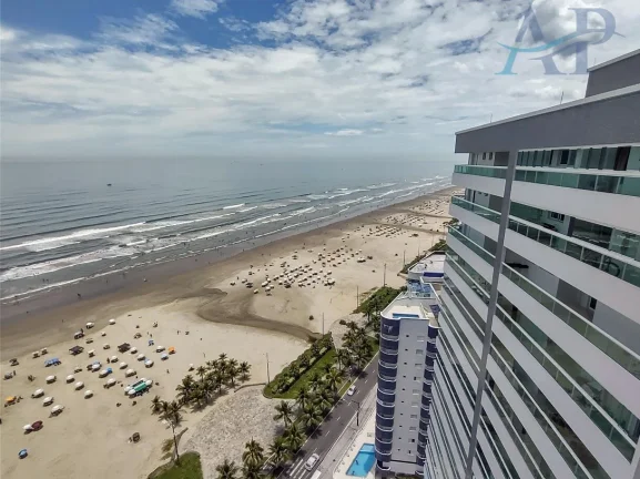 Imagem Apartamento Frente Mar em Praia Grande com 3 Dormitórios