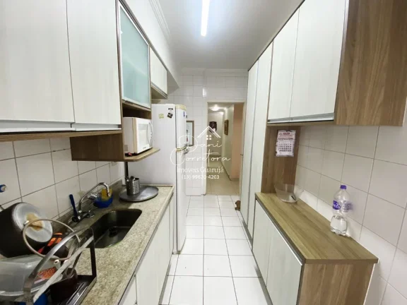 Imagem Apartamento à venda em Guarujá-SP, Vila Alzira: 3 quartos, 1 suíte, 2 salas, 2 banheiros, 2 vagas de garagem, 126m².