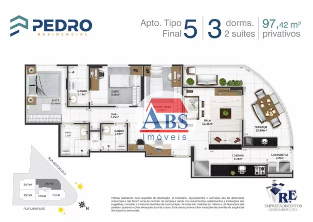 Apartamento com 2 dormitórios à venda, 80 m² por R$ 360.000,00 - Tupi - Praia Grande/SP