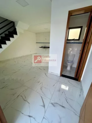 Imagem Sobrado para Venda em Santo André, Jardim Santo Alberto, 2 dormitórios, 2 suítes, 3 banheiros, 1 vaga