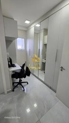 Imagem Apartamento 90m2, 03 dorms, Mobiliado, Ar Cond., 02 vagas, Cond. Completo