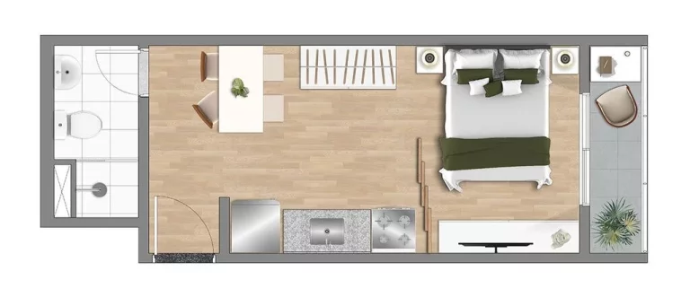 Imagem STUDIO RESIDENCIAL em São Paulo - SP, Vila Buarque