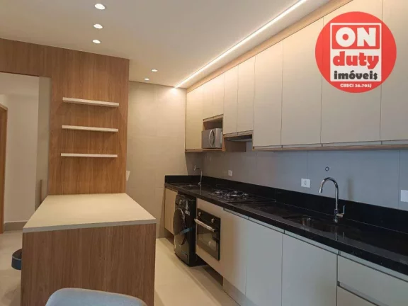 Imagem Apartamento mobiliado com 2 dormitórios à venda, 75 m² por R$ 1.250.000 - José Menino - Santos/SP