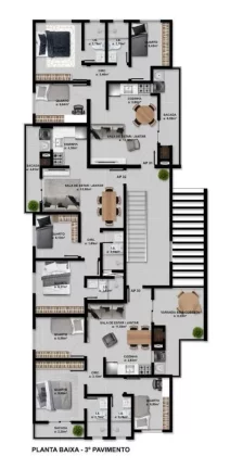 Imagem Apartamento para Venda em São José dos Pinhais, Afonso Pena, 3 dormitórios, 1 suíte, 2 banheiros, 1 vaga