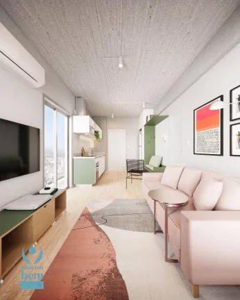 Imagem Apartamento com 1 quarto com sacada à venda, 41 m² por R$ 432.600 - São Francisco - Curitiba/PR
