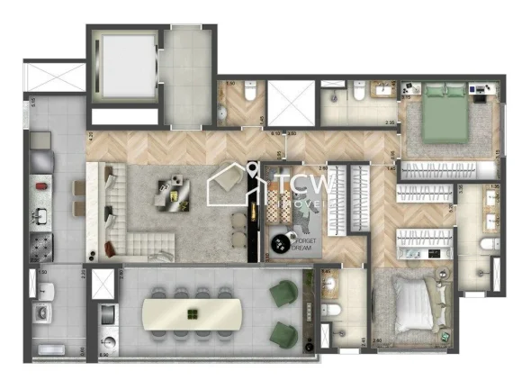Imagem Apartamento à venda no bairro Brooklin - São Paulo/SP, Zona Sul