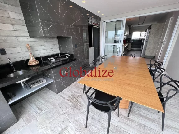 Imagem Apartamento à venda com 189m², 4 quartos, 2 suítes, 3 vagar e lazer completo por R$2.500.000,00 na Ponta da Praia em Santos
