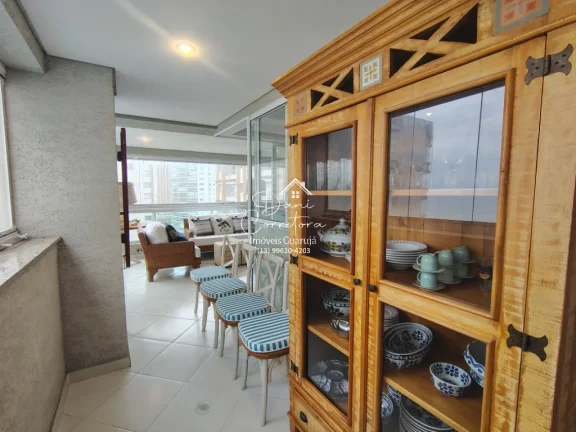 Imagem Aluguel de Apartamento Impecável na Vila Alzira, Guarujá-SP: 3 quartos, 3 suítes, 2 salas, 4 banheiros, 2 vagas, 149m².