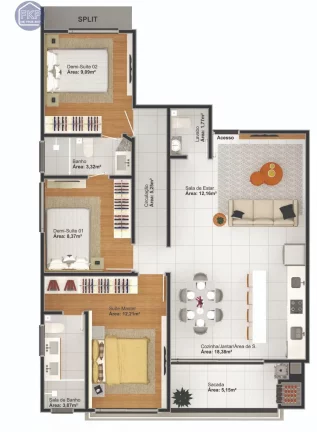 Imagem Apartamento 3 dormitórios!