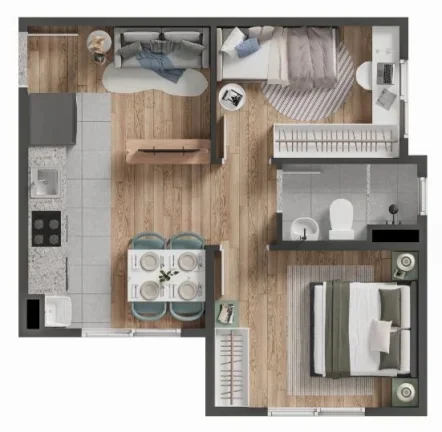 Imagem Apartamentos / Padrão na cidade de Londrina