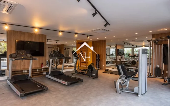 Imagem Apartamento de 113m c/ 3 suítes, 3 vagas, terraço gourmet integrado ao living, sauna, brinquedoteca, piscina, fitness, quadra, churrasqueira, solarium