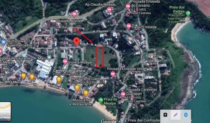 Imagem Terreno, 1800 mts2, Meaipe, Guarapari - ES