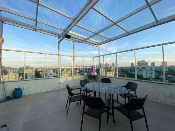 Imagem Cobertura com 3 suites, 3 vags e 5 banheiros, piscina , 320 m² - venda por R$ 3.200.000 ou aluguel por R$ 23.000/mês - Embaré - Santos/SP