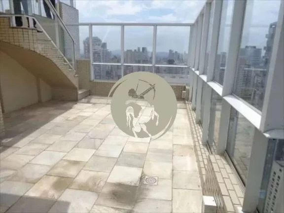 Imagem COBERTURA DUPLEX A VENDA COM VISTA PRO MAR NO BAIRRO DA POMPÉIA EM SANTOS! MARAVILHOSA COBERTURA MU...