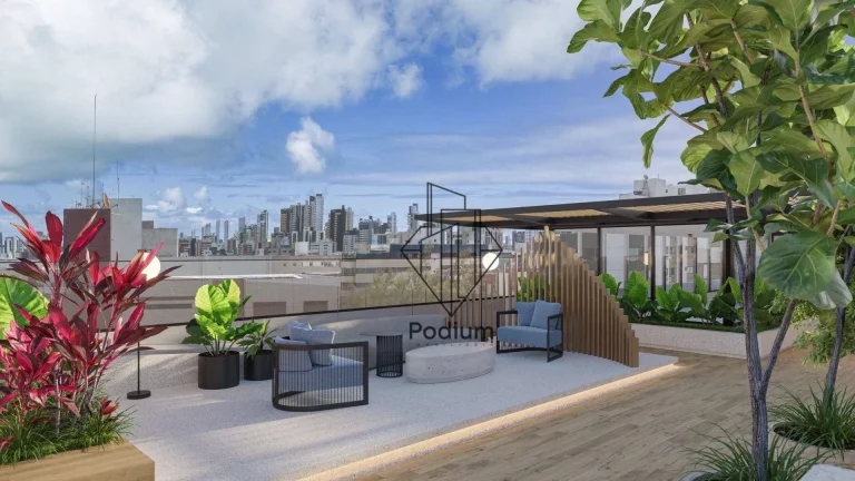 Imagem Apartamentos com varanda / sacada gourmet e vista mar, pés na areia na praia do Bessa - AP2119