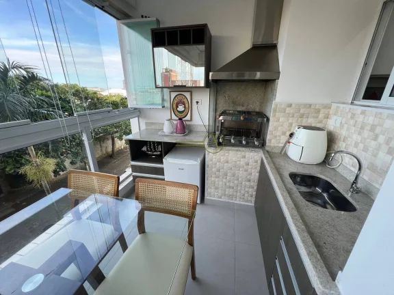Imagem Apartamento alto padrão Centro de Peruíbe varanda gourmet Porteira fechada
