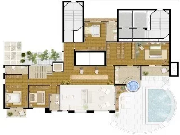 Imagem Edifício Emiliano Anália Franco, apartamento 4 quartos anália franco são paulo, apartment in são paulo brazil
