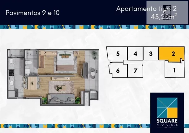 Imagem Apartamento a Venda no bairro Portão - Curitiba, PR