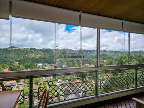 Imagem Flat duplex 2 suítes lareira vista panorâmica Vila Everest Campos do Jordão