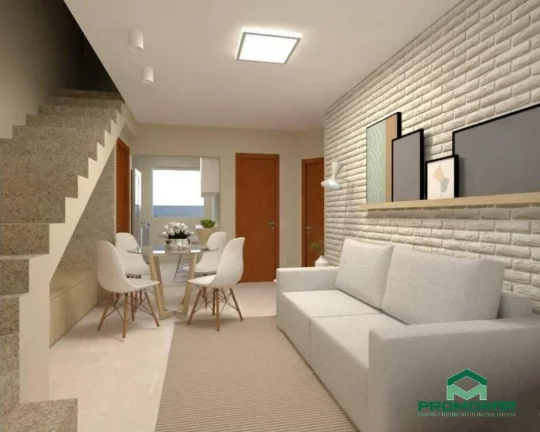 Imagem Cobertura duplex 2 quartos, 96 m2, 1 vaga, no Liberdade, Santa Luzia, MG