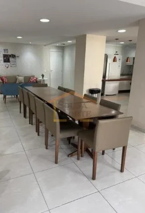 Imagem Apartamento de 63 m², com 2 dormitórios, sendo 1 suíte, 2 banheiros, sala ampla integrada à cozi...