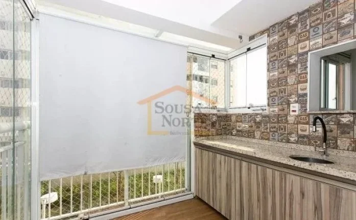 Imagem Apartamento 2 dormitórios, sendo 1 suíte, sala 2 ambientes, pisos em madeira, sacada gourmet, cozi...