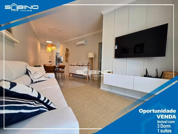 Imagem Apartamento Pé na Areia à venda em Riviera - no Edifício Ilha de Creta, com 3 dormitórios 1 suíte 87m²