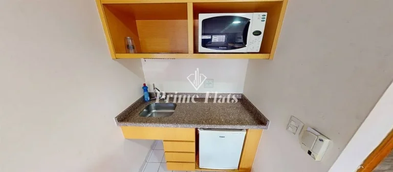 Imagem Flat disponível para locação no Transamérica Executive Jardins, com 28m², 1 dormitório e 1 vaga