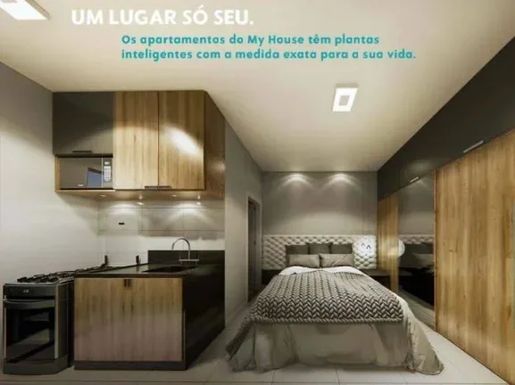 Imagem Studio à venda, no Edifício My House Barbacena, em Barbacena, Centro, com 1 quarto, 20,57m2