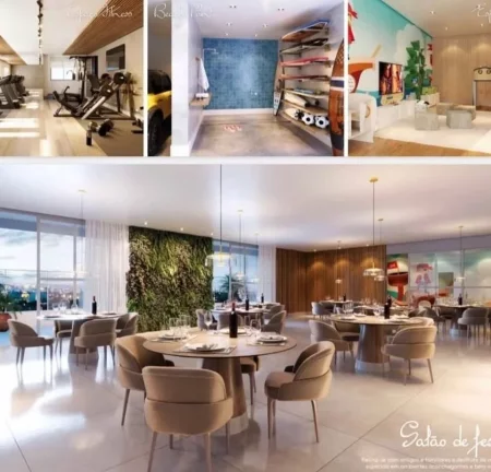 Imagem Apartamento Alto Padrão, 02 quartos, 01 suíte, 01 Vaga de garagem, Enseada Azul - Guarapari/ES