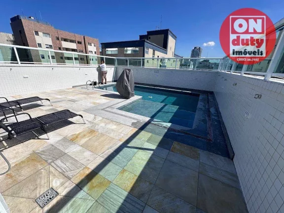 Imagem Cobertura com 3 dormitórios à venda, 158 m² por R$ 4.000.000,00 - Embaré - Santos/SP