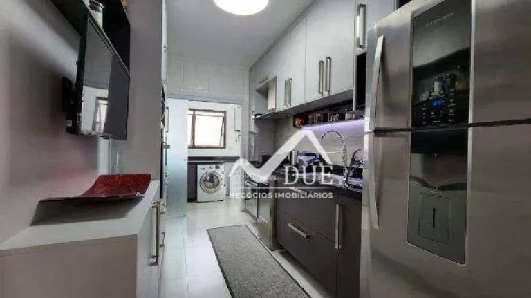 Imagem Apartamento Porteira Fechada com 3 dormitórios à venda, 110 m² por R$ 1.190.000 - Gonzaga - Santos/SP