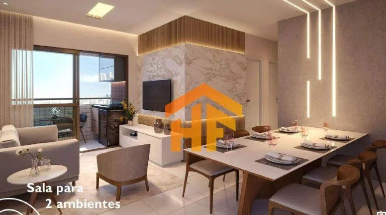 Imagem Apartamento de 61m² à venda, com 3 quartos, localizado em Zumbi, Recife - Pernambuco.