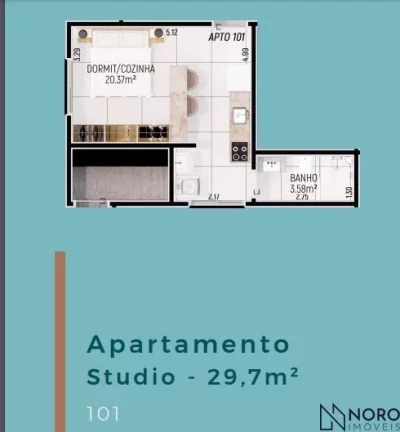 Imagem Apartamentos compactos projetados para atender necessidades dos estudantes.