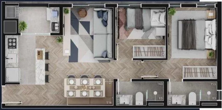 Imagem Apartamento para Venda, Abranches