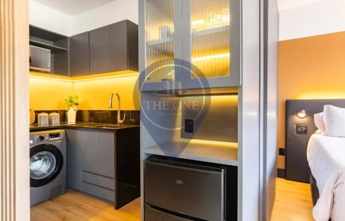 Imagem Studio de Luxo à Venda em São Paulo-SP, Bairro Cerqueira César! 1 quarto, 1 suíte, 2 salas, 1 banheiro, 1 vaga, 32m². Aproveite!