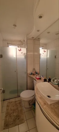 Imagem Apartamento 49M², 2Q, 1 Banheiro, 1 Vaga, Varanda, Academia, Churrasqueira, Piscina Climatizada, Salão de Festas, Quadra, Gerador, Mini Mercado.
