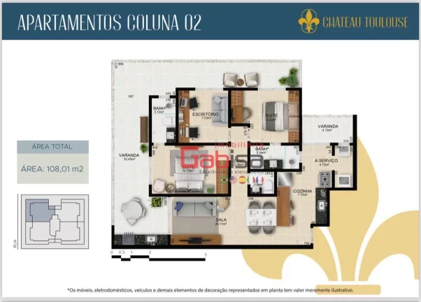 Imagem Apartamento com 2 dormitórios à venda, 108 m² por R$ 530.000,00 - Braga - Cabo Frio/RJ