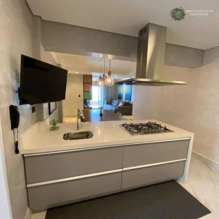 Imagem Apartamento Frente Mar com 3 dormitórios, sendo 3 suítes à venda, 166 m² por R$ 1.950.000 - Aviação - Praia Grande/SP