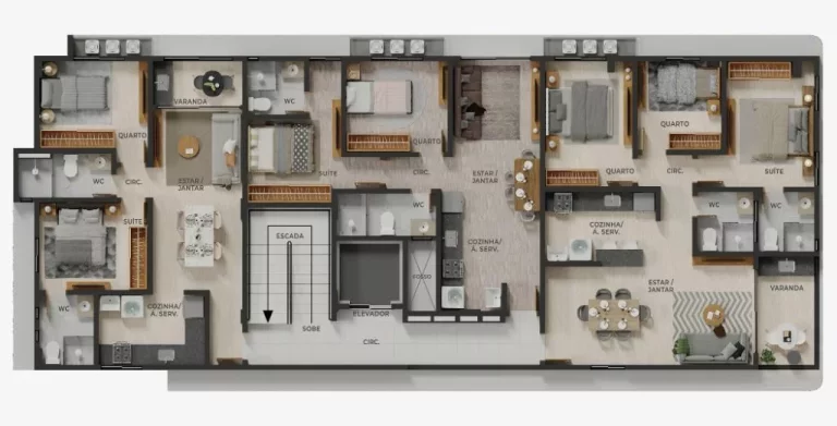 Imagem Cobertura à venda, 56 m² por R$ 720.400,00 - Bessa - João Pessoa/PB