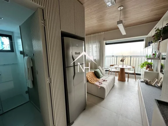 Imagem studio 25m², 1 dormitório, terraço, planta inteligente,Deliver,y Bicicletário, Salão De Festas, Espaço Gourmet com Churrasqueira, Pet Place, piscina