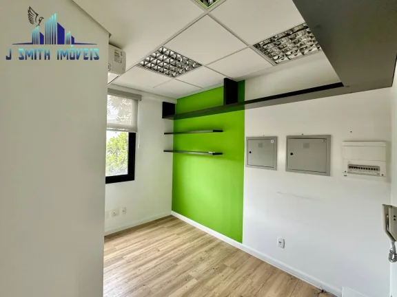 Imagem Sala c/ 53,19m², 3 ambientes, copa, lavabo, ar-condic., 1 vaga, elevador.