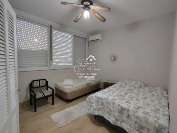 Imagem Apartamento de luxo à venda ou locação em Guarujá-SP, Pitangueiras: 4 quartos, 1 suíte, 2 salas, 3 banheiros, 1 vaga, 160m².