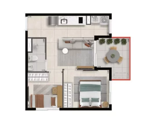 Imagem Apartamento com 2 Quartos à Venda, 32 m² em Perdizes - São Paulo