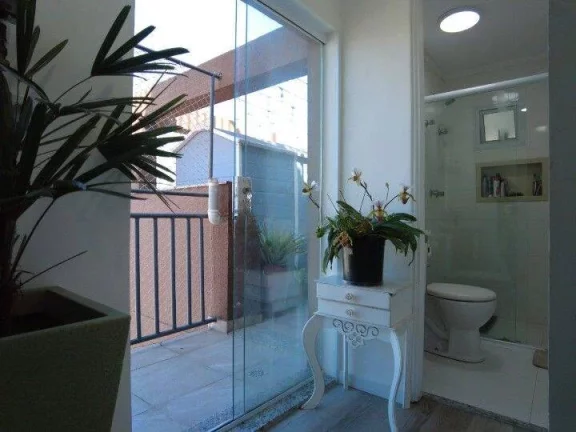 Imagem Apartamento Duplex com 3 dormitórios para alugar, 102 m² por R$ 4.355,00/mês - Vila Curuçá - Santo André/SP