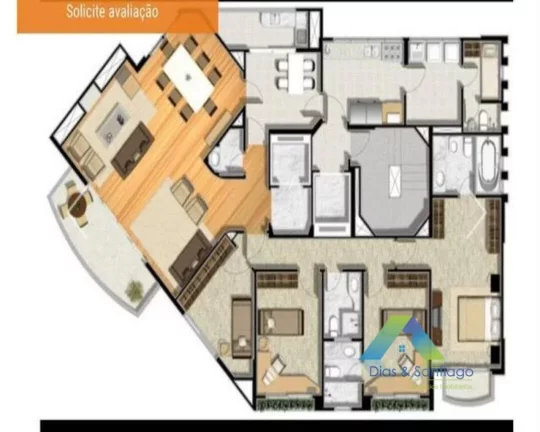 Imagem Apartamento à venda no bairro Brooklin Novo - São Paulo/SP