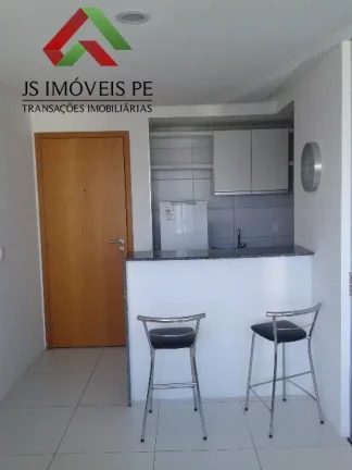 Imagem Flat de luxo para locação em Recife-PE, no bairro Setubal - 1 quarto, 1 suíte, 2 salas, 1 banheiro, 1 vaga, 30m².