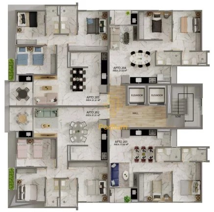 Imagem Apartamentos com varanda / sacada gourmet a 300m da praia do Bessa no Jardim Oceania - AP1176