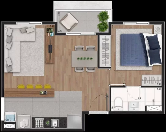 Imagem Apartamento com 2 Quartos à Venda, 49 m² em Vila Santa Catarina - São Paulo Imagem Apartamento com 2 Quartos à Venda, 49 m² em Vila Santa Catarina - São Paulo