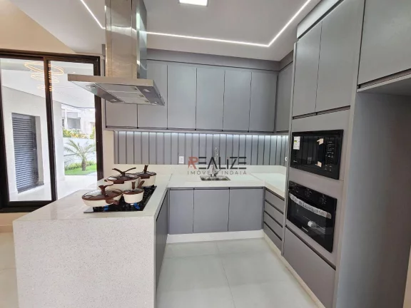 Imagem Casa moderna e planejada em todos os ambiente, 3 suítes à venda por R$ 1.300.000 - Condomínio Fechado - Indaiatuba/SP